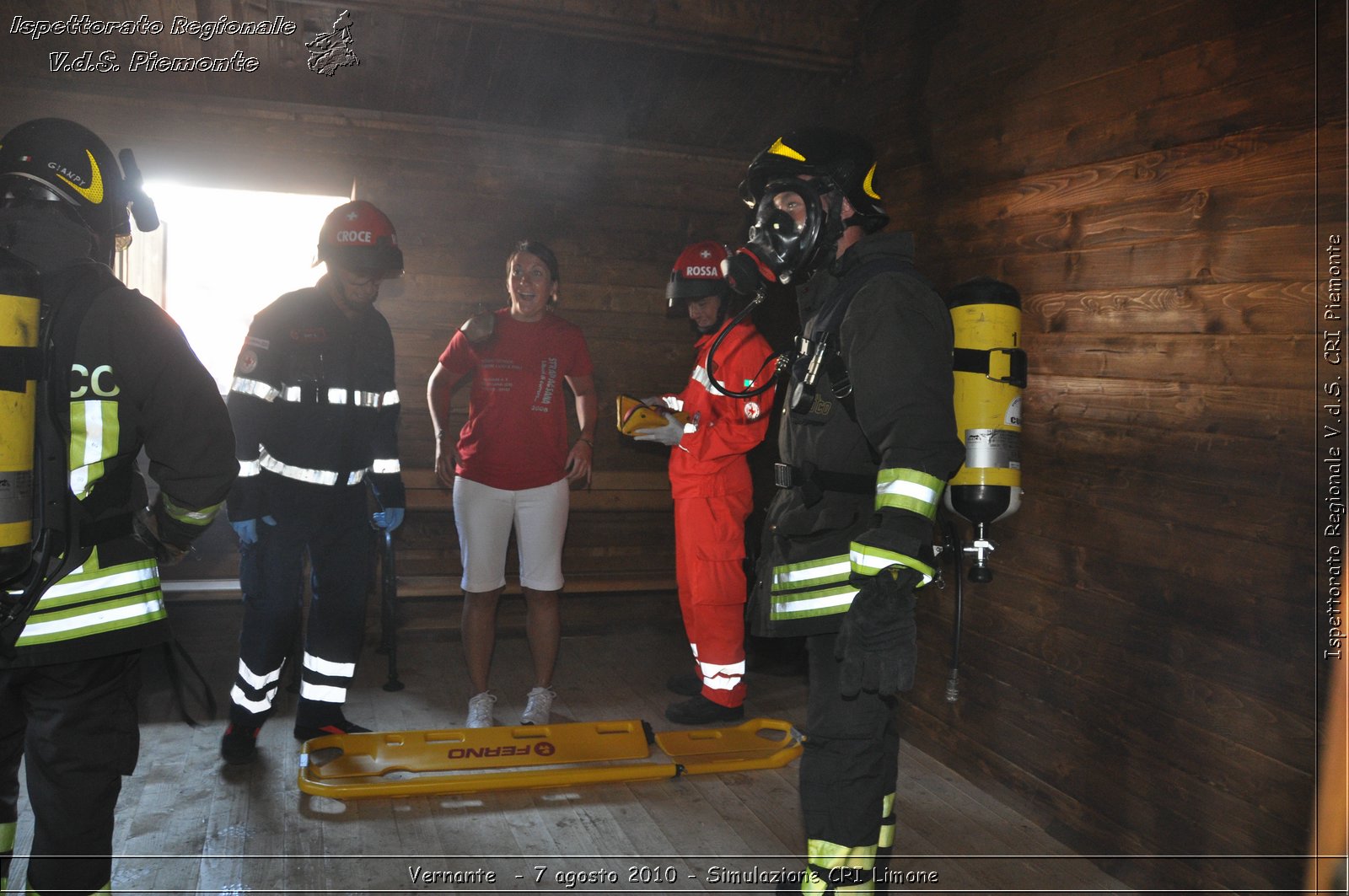 Vernante  - 7 agosto 2010 - Simulazione CRI Limone -  Croce Rossa Italiana - Ispettorato Regionale Volontari del Soccorso Piemonte