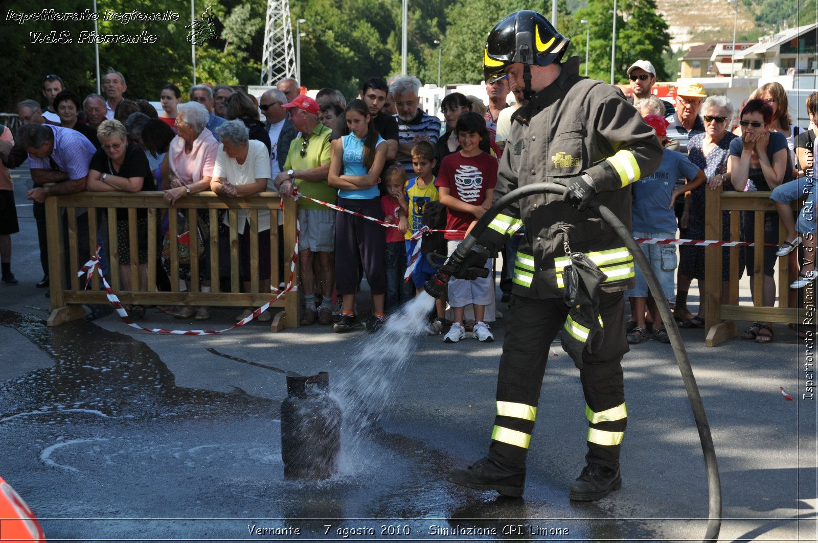 Vernante  - 7 agosto 2010 - Simulazione CRI Limone -  Croce Rossa Italiana - Ispettorato Regionale Volontari del Soccorso Piemonte