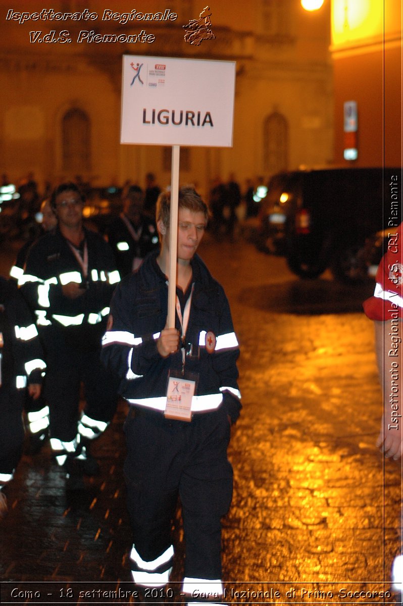 Como - 18 settembre 2010 - Gara Nazionale di Primo Soccorso -  Croce Rossa Italiana - Ispettorato Regionale Volontari del Soccorso Piemonte