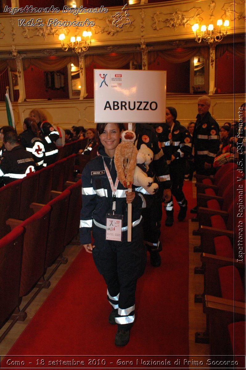 Como - 18 settembre 2010 - Gara Nazionale di Primo Soccorso -  Croce Rossa Italiana - Ispettorato Regionale Volontari del Soccorso Piemonte