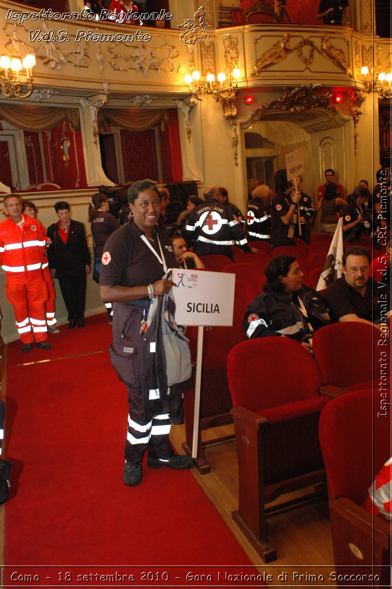 Como - 18 settembre 2010 - Gara Nazionale di Primo Soccorso -  Croce Rossa Italiana - Ispettorato Regionale Volontari del Soccorso Piemonte