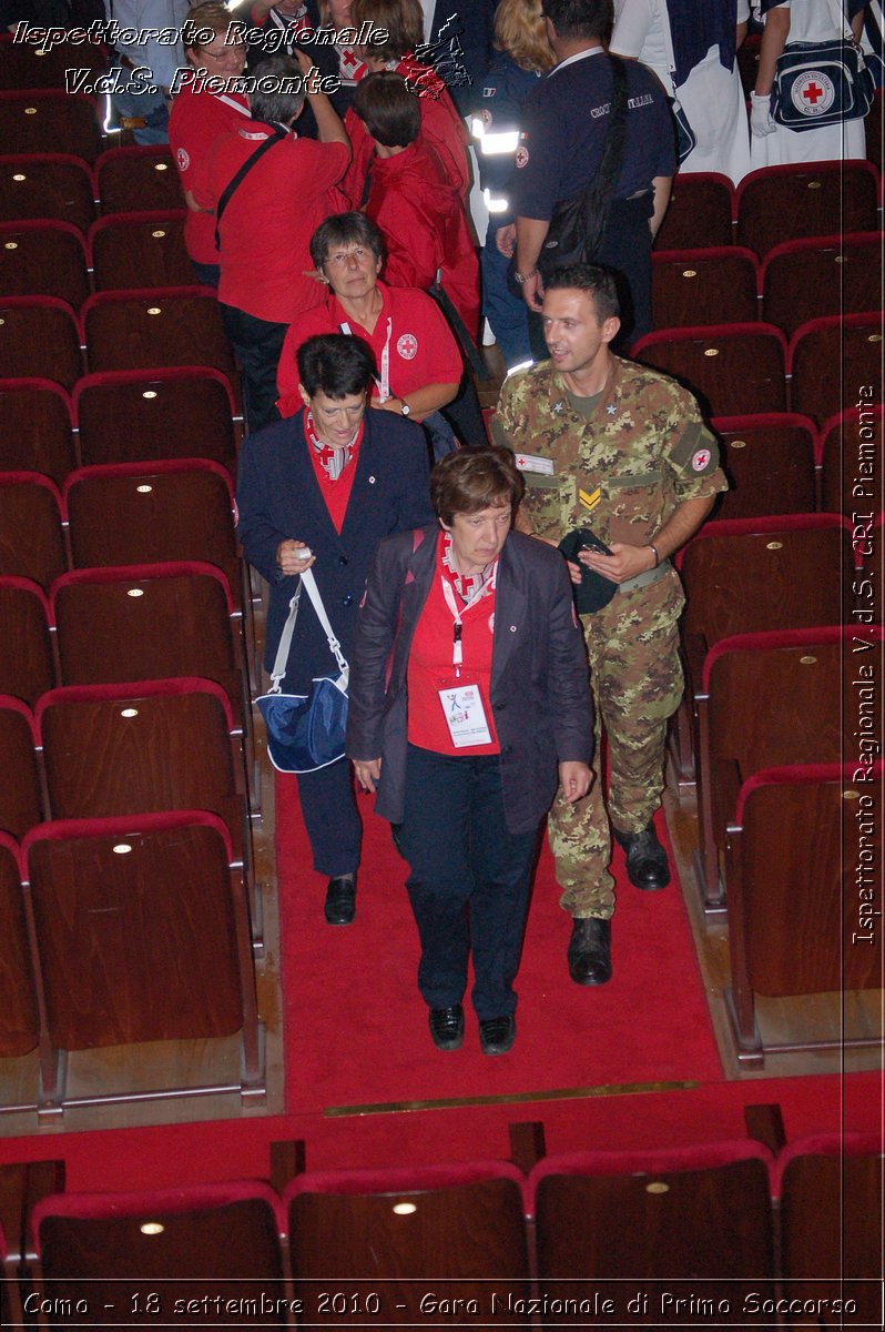 Como - 18 settembre 2010 - Gara Nazionale di Primo Soccorso -  Croce Rossa Italiana - Ispettorato Regionale Volontari del Soccorso Piemonte