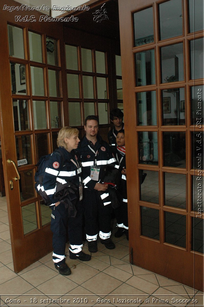 Como - 18 settembre 2010 - Gara Nazionale di Primo Soccorso -  Croce Rossa Italiana - Ispettorato Regionale Volontari del Soccorso Piemonte