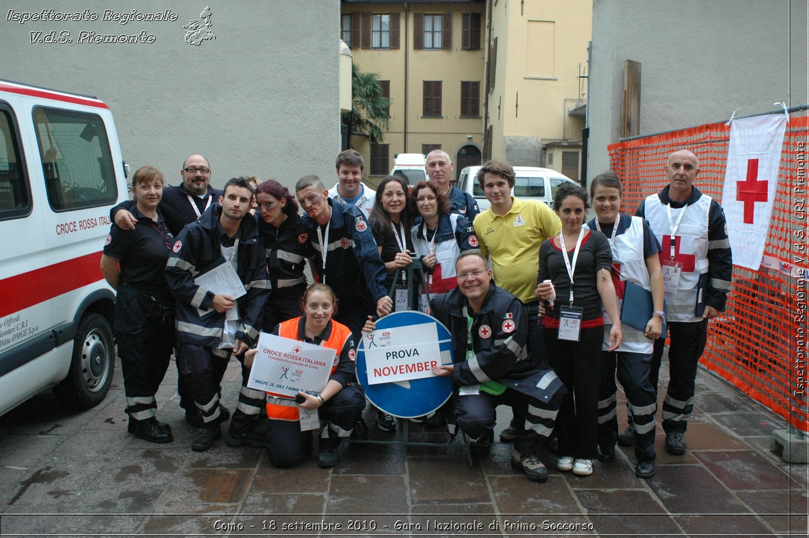 Como - 18 settembre 2010 - Gara Nazionale di Primo Soccorso -  Croce Rossa Italiana - Ispettorato Regionale Volontari del Soccorso Piemonte