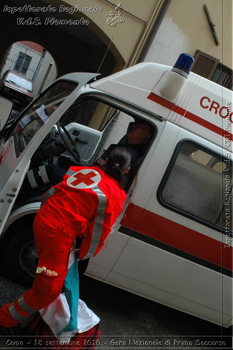 Como - 18 settembre 2010 - Gara Nazionale di Primo Soccorso -  Croce Rossa Italiana - Ispettorato Regionale Volontari del Soccorso Piemonte