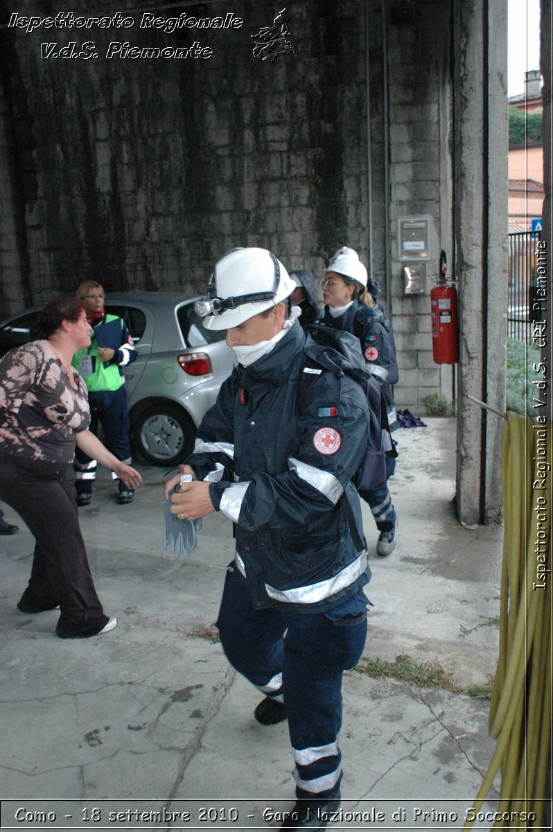 Como - 18 settembre 2010 - Gara Nazionale di Primo Soccorso -  Croce Rossa Italiana - Ispettorato Regionale Volontari del Soccorso Piemonte