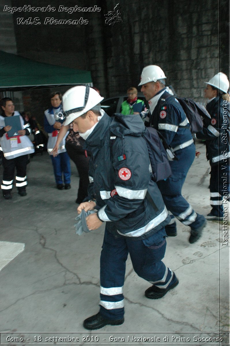 Como - 18 settembre 2010 - Gara Nazionale di Primo Soccorso -  Croce Rossa Italiana - Ispettorato Regionale Volontari del Soccorso Piemonte