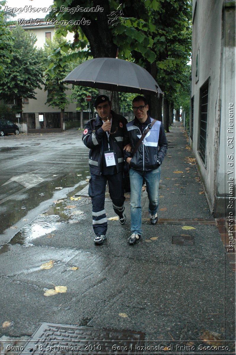 Como - 18 settembre 2010 - Gara Nazionale di Primo Soccorso -  Croce Rossa Italiana - Ispettorato Regionale Volontari del Soccorso Piemonte