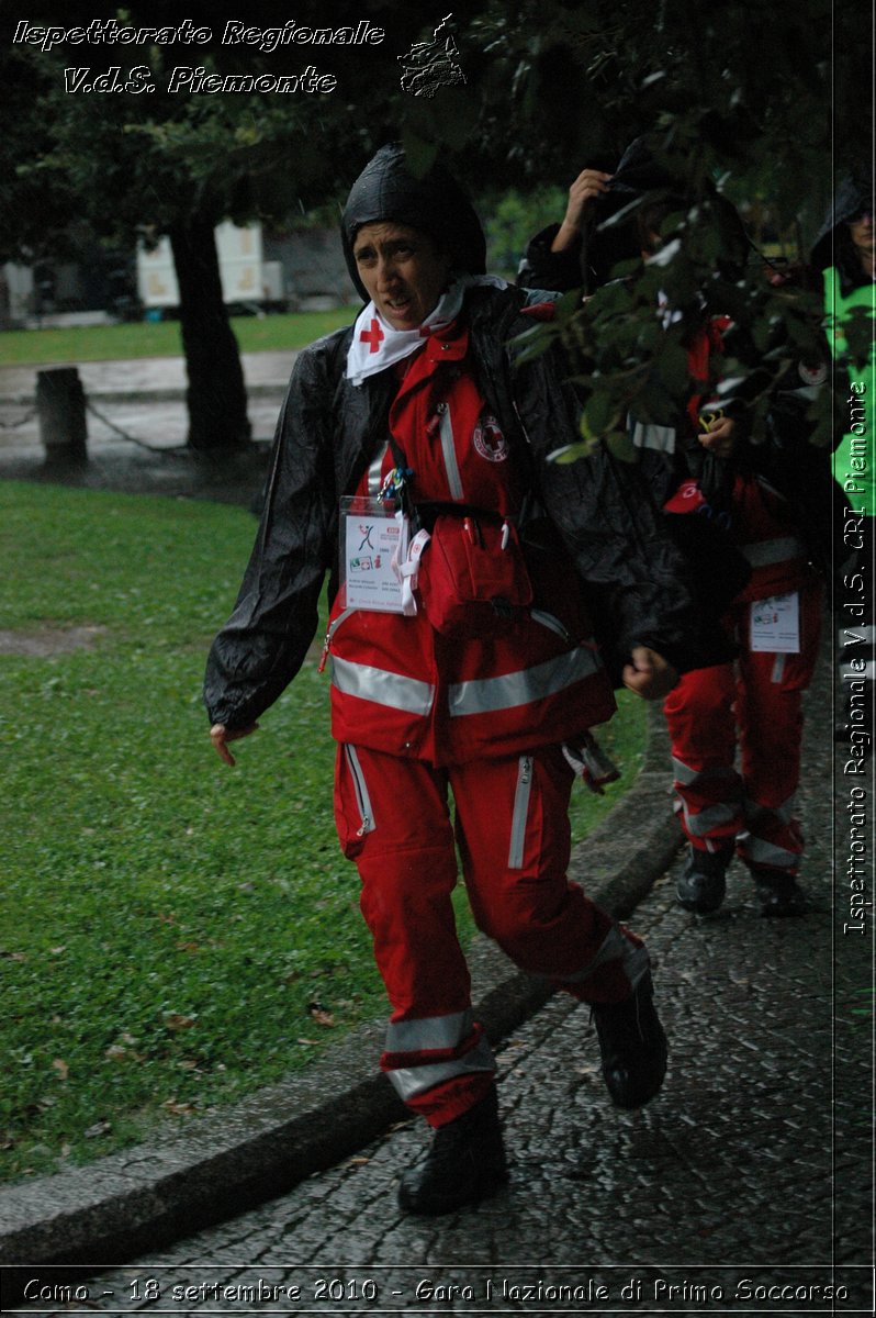 Como - 18 settembre 2010 - Gara Nazionale di Primo Soccorso -  Croce Rossa Italiana - Ispettorato Regionale Volontari del Soccorso Piemonte