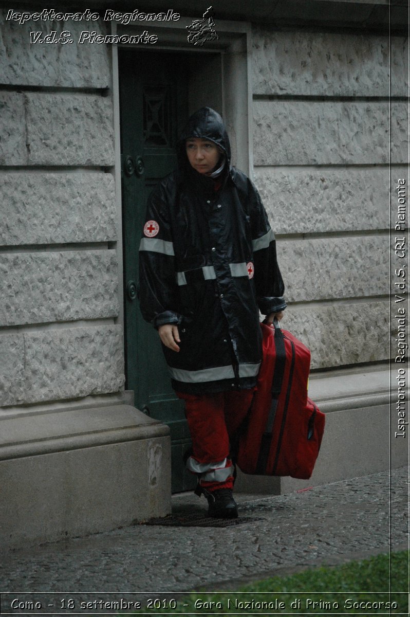 Como - 18 settembre 2010 - Gara Nazionale di Primo Soccorso -  Croce Rossa Italiana - Ispettorato Regionale Volontari del Soccorso Piemonte