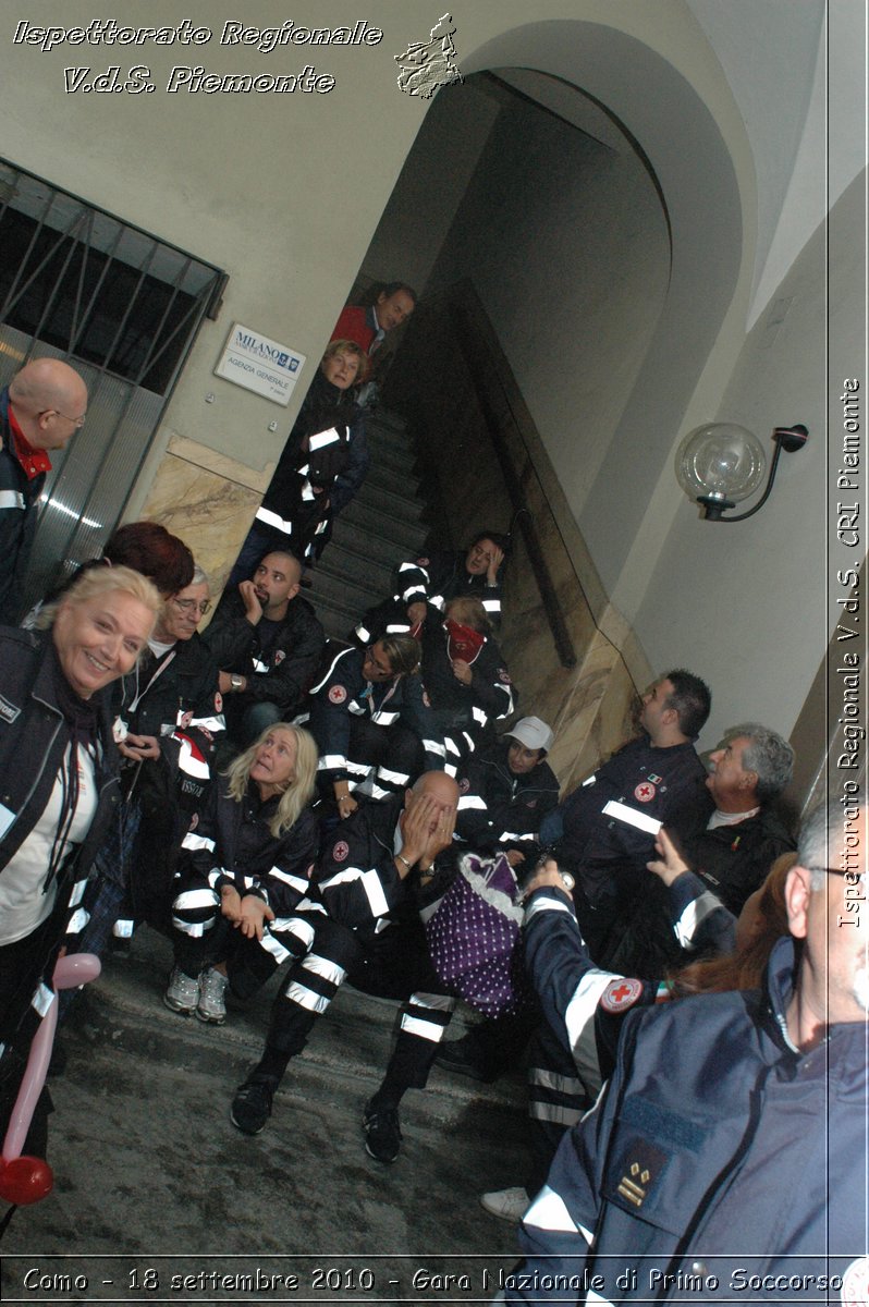 Como - 18 settembre 2010 - Gara Nazionale di Primo Soccorso -  Croce Rossa Italiana - Ispettorato Regionale Volontari del Soccorso Piemonte