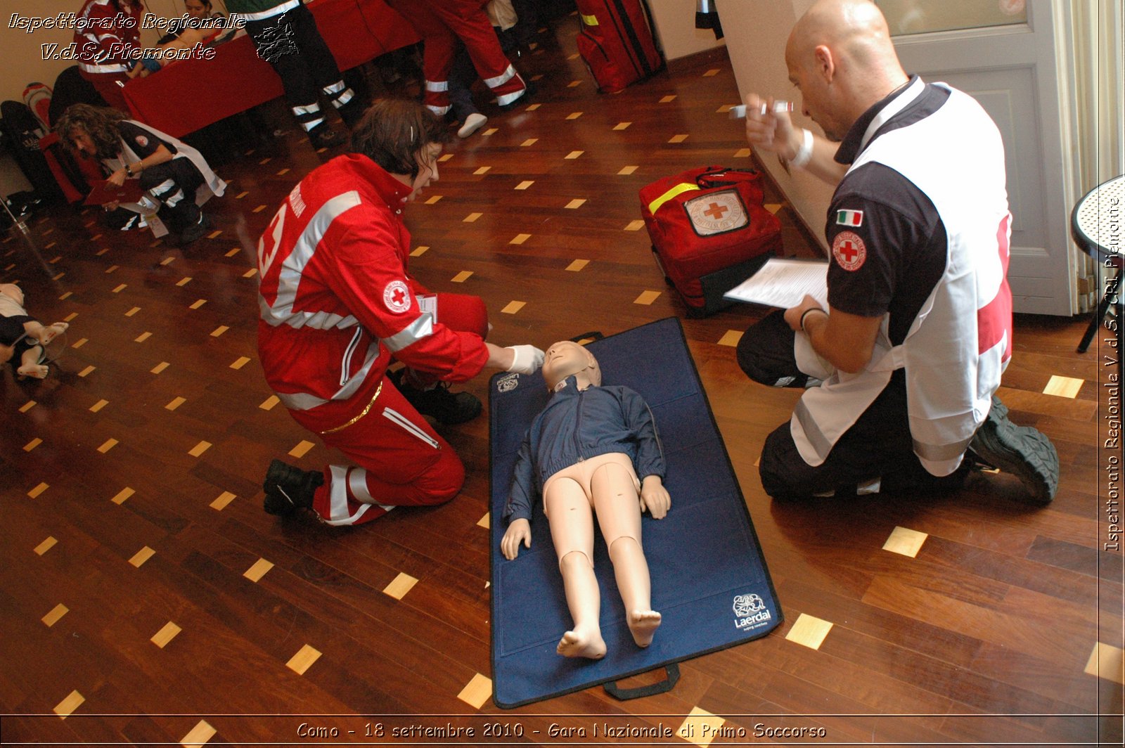 Como - 18 settembre 2010 - Gara Nazionale di Primo Soccorso -  Croce Rossa Italiana - Ispettorato Regionale Volontari del Soccorso Piemonte