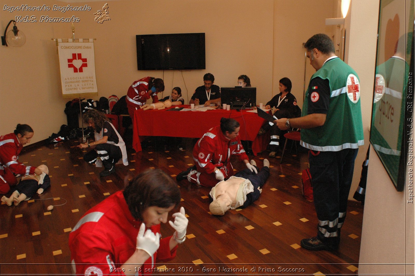 Como - 18 settembre 2010 - Gara Nazionale di Primo Soccorso -  Croce Rossa Italiana - Ispettorato Regionale Volontari del Soccorso Piemonte