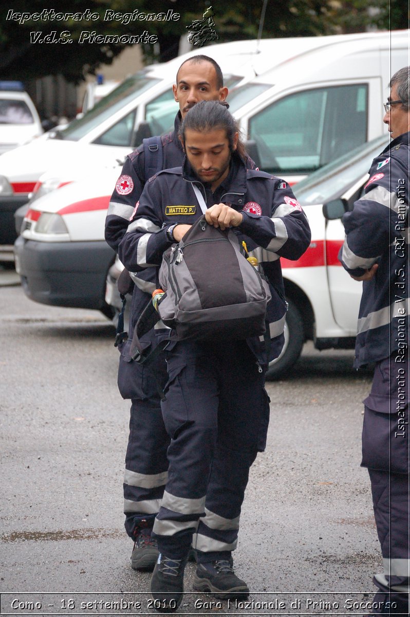 Como - 18 settembre 2010 - Gara Nazionale di Primo Soccorso -  Croce Rossa Italiana - Ispettorato Regionale Volontari del Soccorso Piemonte