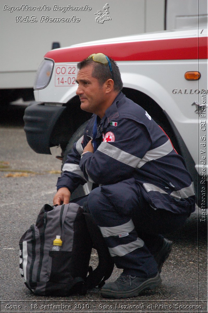 Como - 18 settembre 2010 - Gara Nazionale di Primo Soccorso -  Croce Rossa Italiana - Ispettorato Regionale Volontari del Soccorso Piemonte