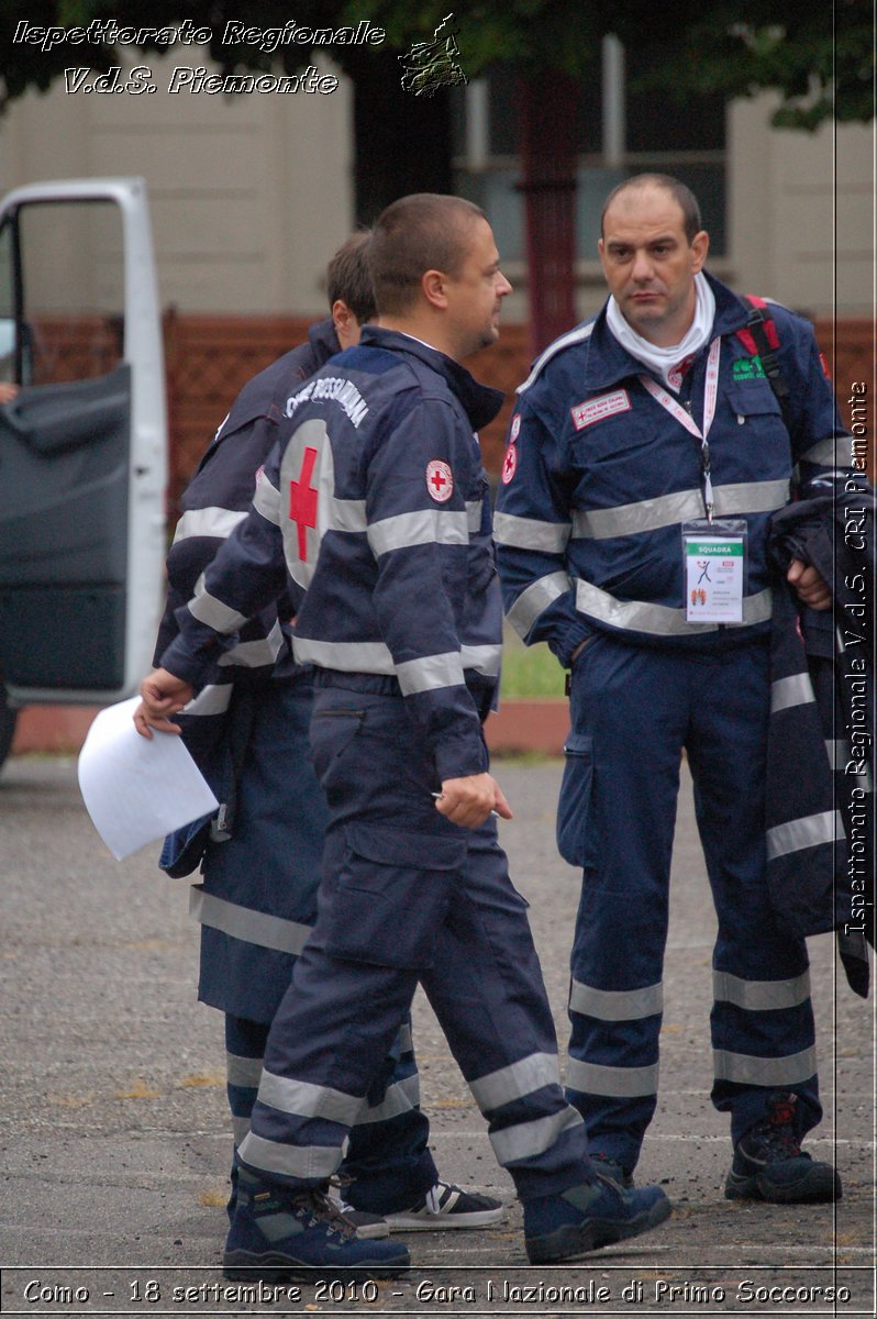 Como - 18 settembre 2010 - Gara Nazionale di Primo Soccorso -  Croce Rossa Italiana - Ispettorato Regionale Volontari del Soccorso Piemonte