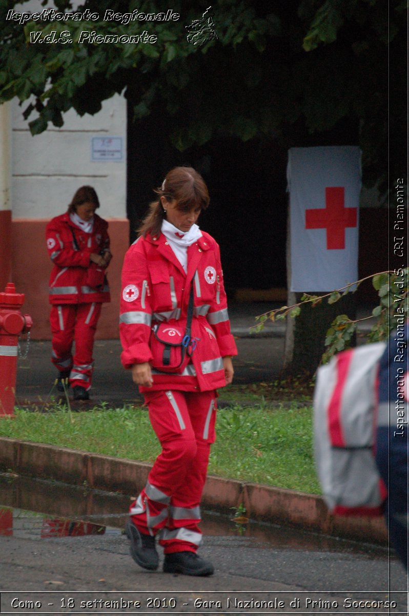 Como - 18 settembre 2010 - Gara Nazionale di Primo Soccorso -  Croce Rossa Italiana - Ispettorato Regionale Volontari del Soccorso Piemonte