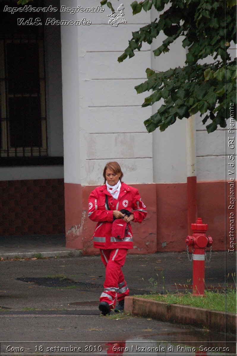 Como - 18 settembre 2010 - Gara Nazionale di Primo Soccorso -  Croce Rossa Italiana - Ispettorato Regionale Volontari del Soccorso Piemonte