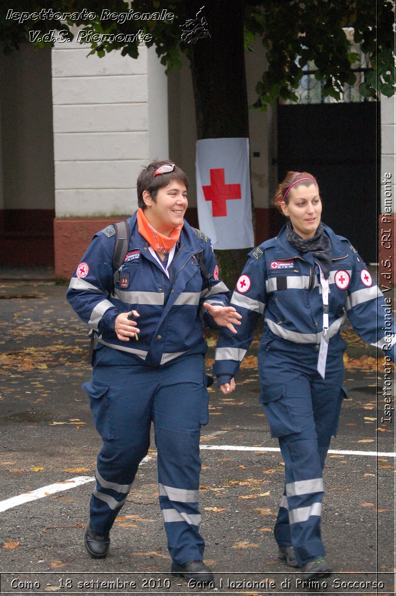 Como - 18 settembre 2010 - Gara Nazionale di Primo Soccorso -  Croce Rossa Italiana - Ispettorato Regionale Volontari del Soccorso Piemonte