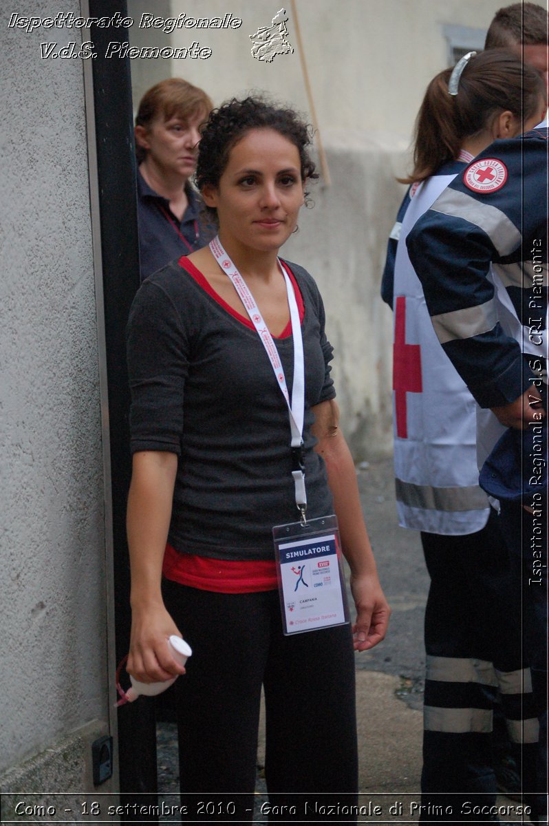 Como - 18 settembre 2010 - Gara Nazionale di Primo Soccorso -  Croce Rossa Italiana - Ispettorato Regionale Volontari del Soccorso Piemonte