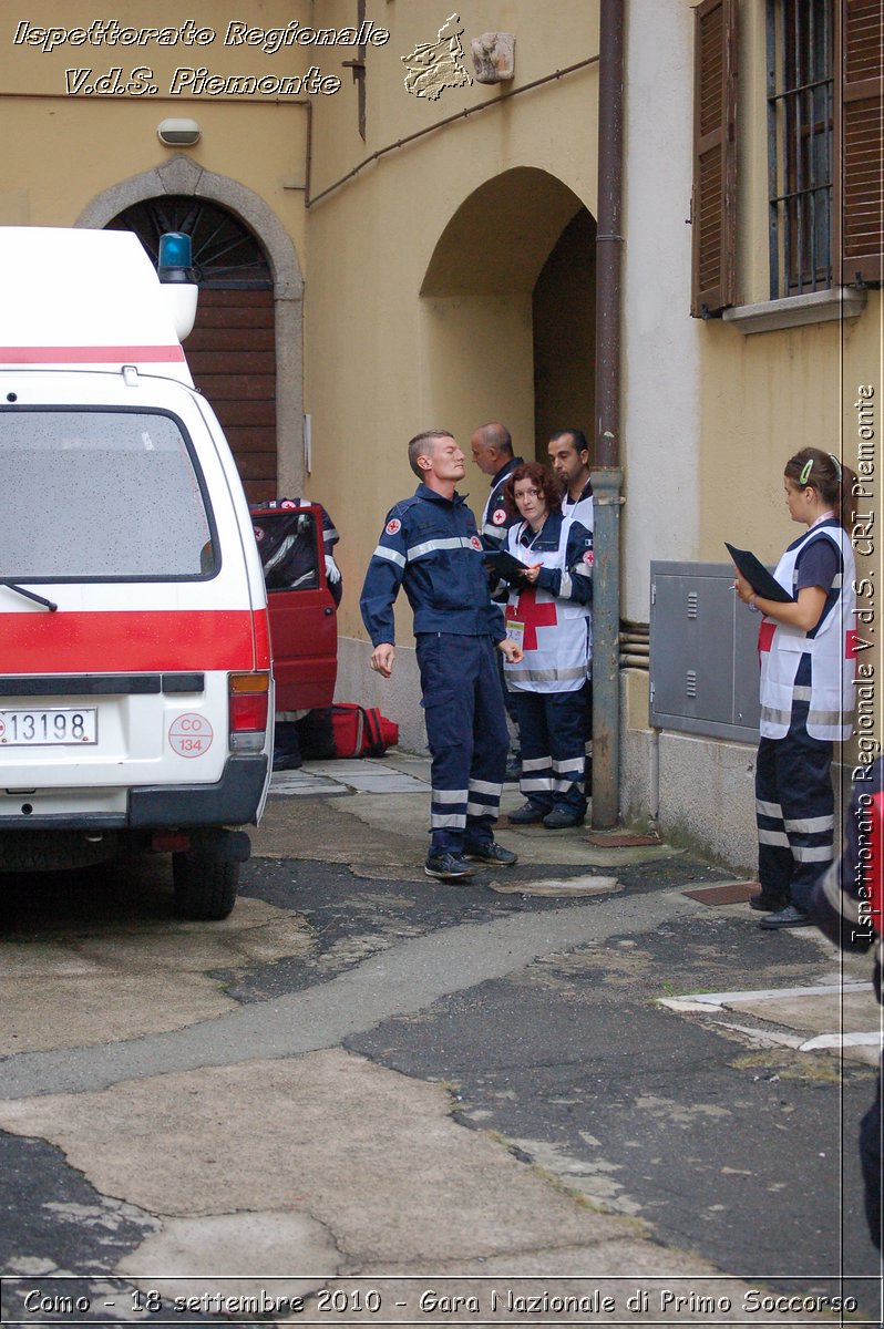 Como - 18 settembre 2010 - Gara Nazionale di Primo Soccorso -  Croce Rossa Italiana - Ispettorato Regionale Volontari del Soccorso Piemonte