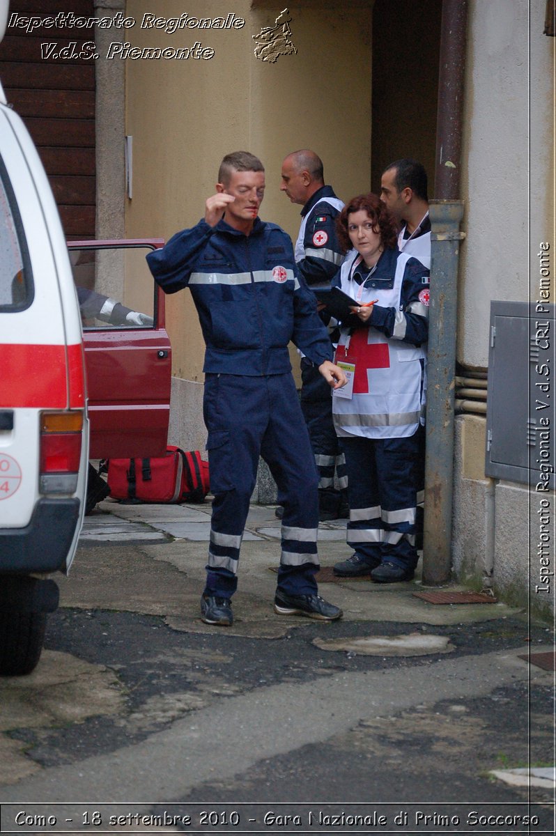 Como - 18 settembre 2010 - Gara Nazionale di Primo Soccorso -  Croce Rossa Italiana - Ispettorato Regionale Volontari del Soccorso Piemonte