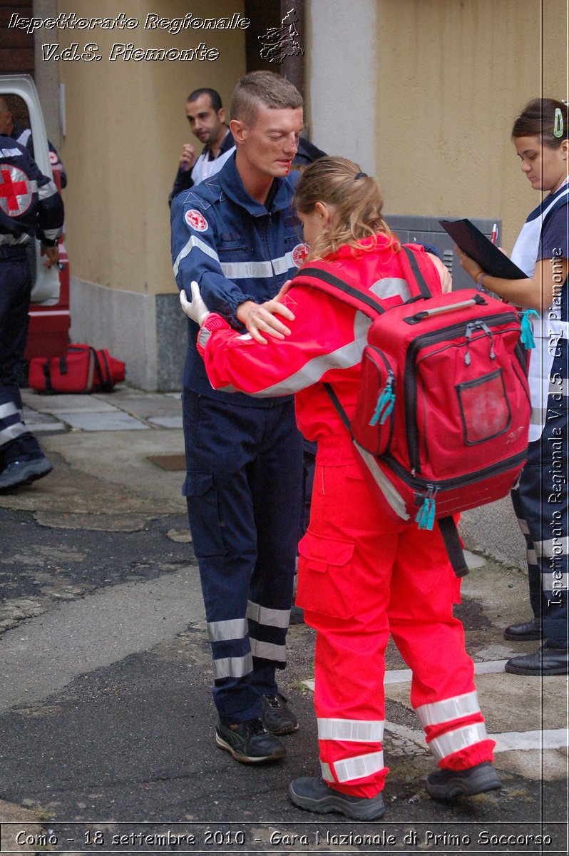 Como - 18 settembre 2010 - Gara Nazionale di Primo Soccorso -  Croce Rossa Italiana - Ispettorato Regionale Volontari del Soccorso Piemonte