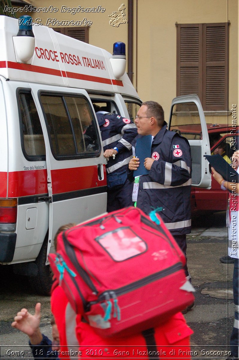 Como - 18 settembre 2010 - Gara Nazionale di Primo Soccorso -  Croce Rossa Italiana - Ispettorato Regionale Volontari del Soccorso Piemonte