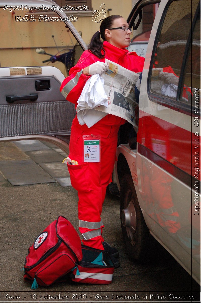 Como - 18 settembre 2010 - Gara Nazionale di Primo Soccorso -  Croce Rossa Italiana - Ispettorato Regionale Volontari del Soccorso Piemonte