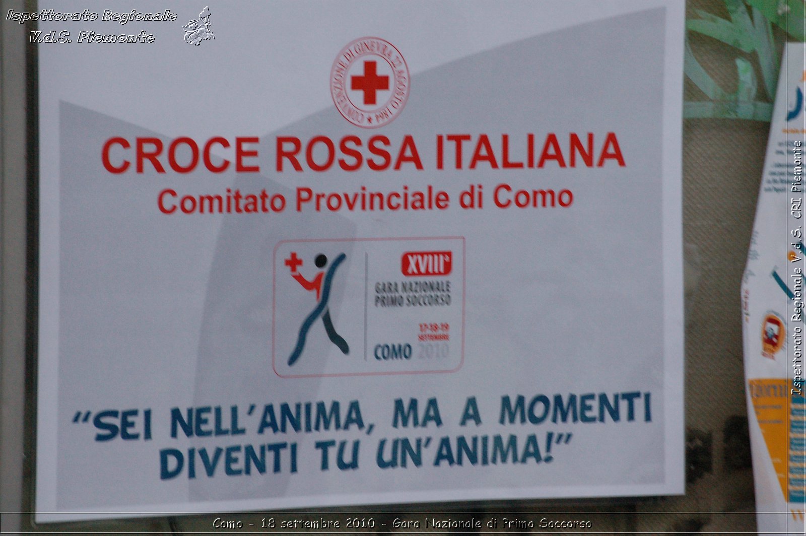 Como - 18 settembre 2010 - Gara Nazionale di Primo Soccorso -  Croce Rossa Italiana - Ispettorato Regionale Volontari del Soccorso Piemonte