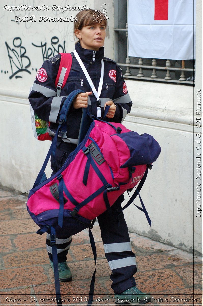 Como - 18 settembre 2010 - Gara Nazionale di Primo Soccorso -  Croce Rossa Italiana - Ispettorato Regionale Volontari del Soccorso Piemonte