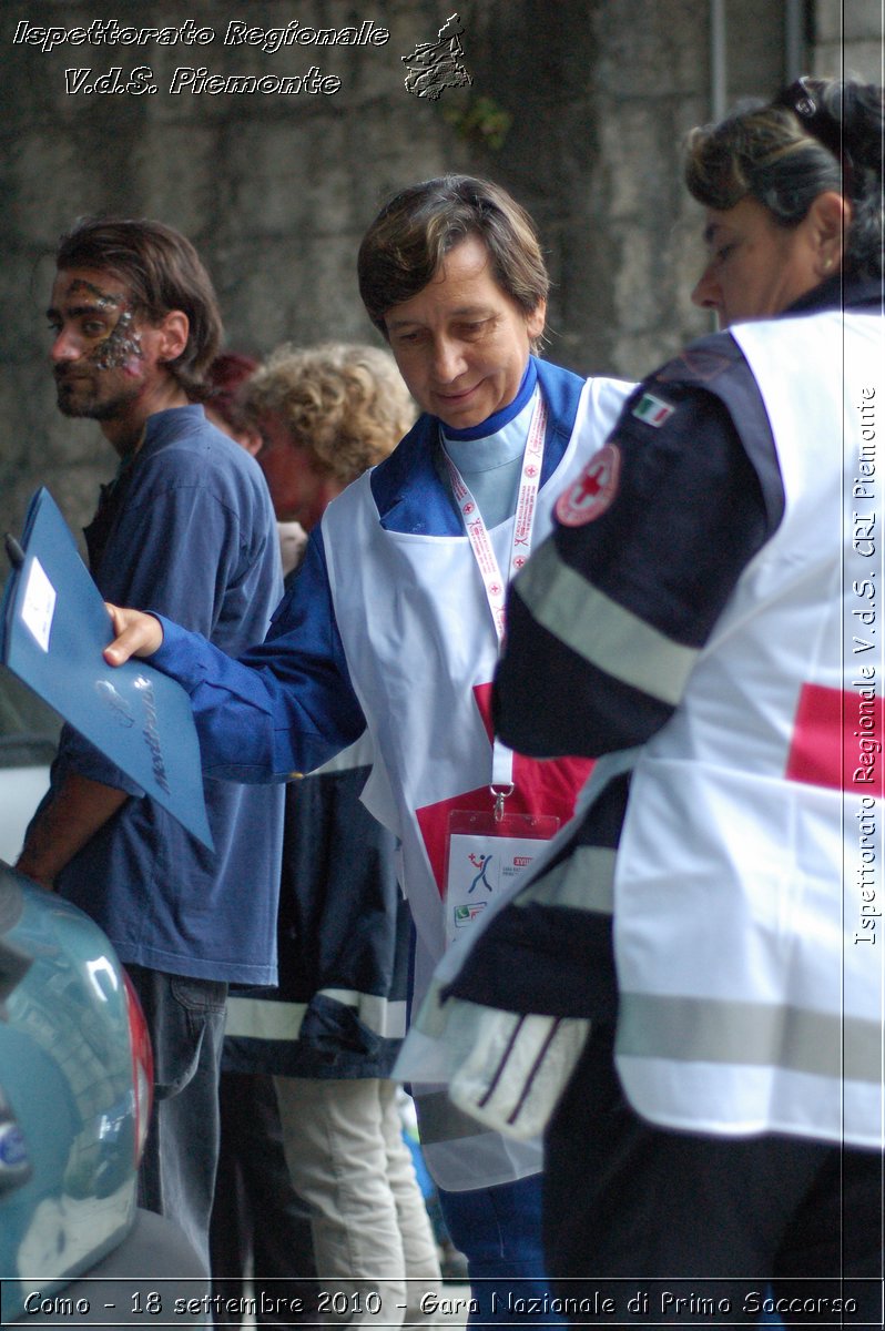 Como - 18 settembre 2010 - Gara Nazionale di Primo Soccorso -  Croce Rossa Italiana - Ispettorato Regionale Volontari del Soccorso Piemonte