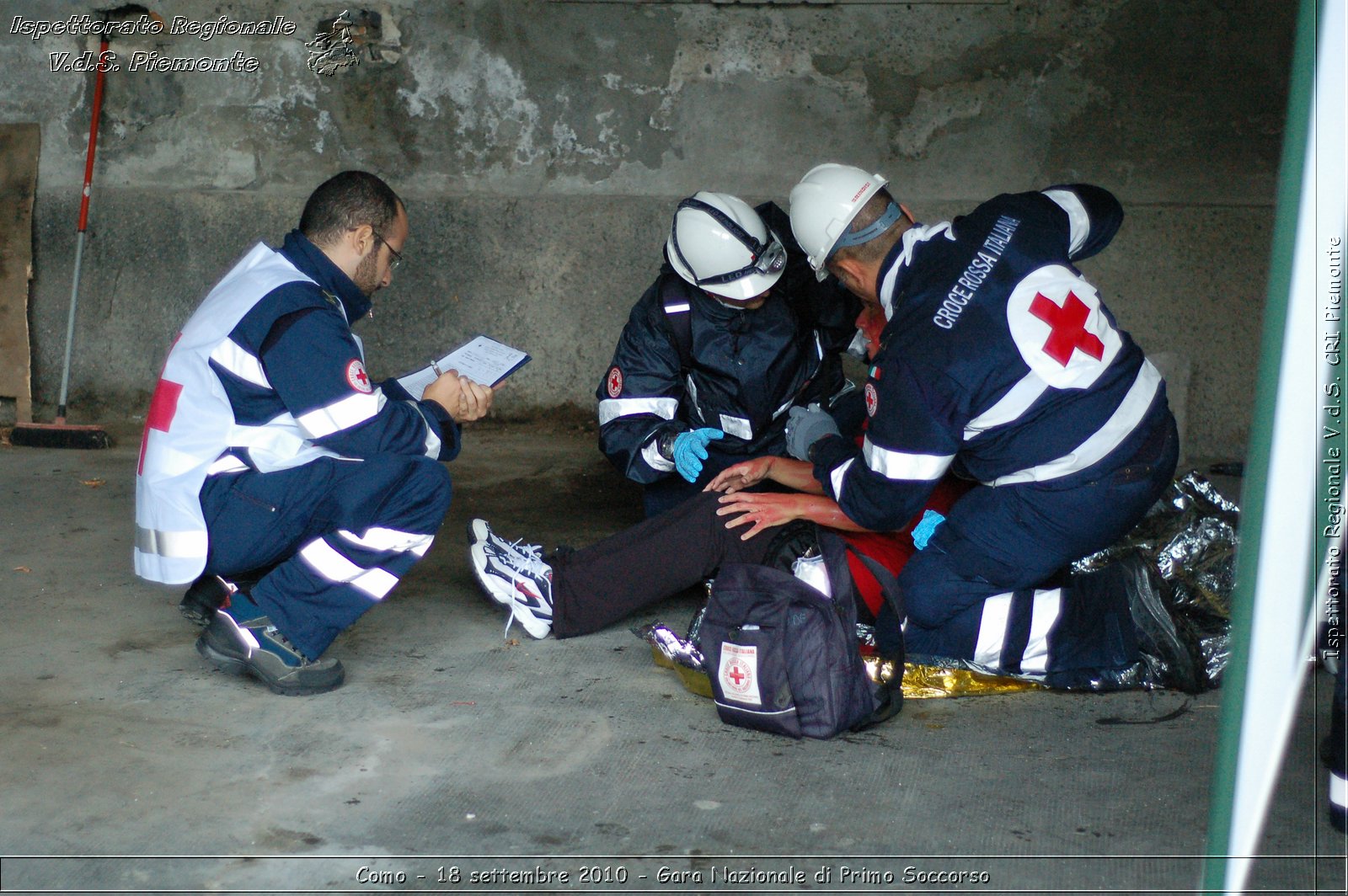 Como - 18 settembre 2010 - Gara Nazionale di Primo Soccorso -  Croce Rossa Italiana - Ispettorato Regionale Volontari del Soccorso Piemonte