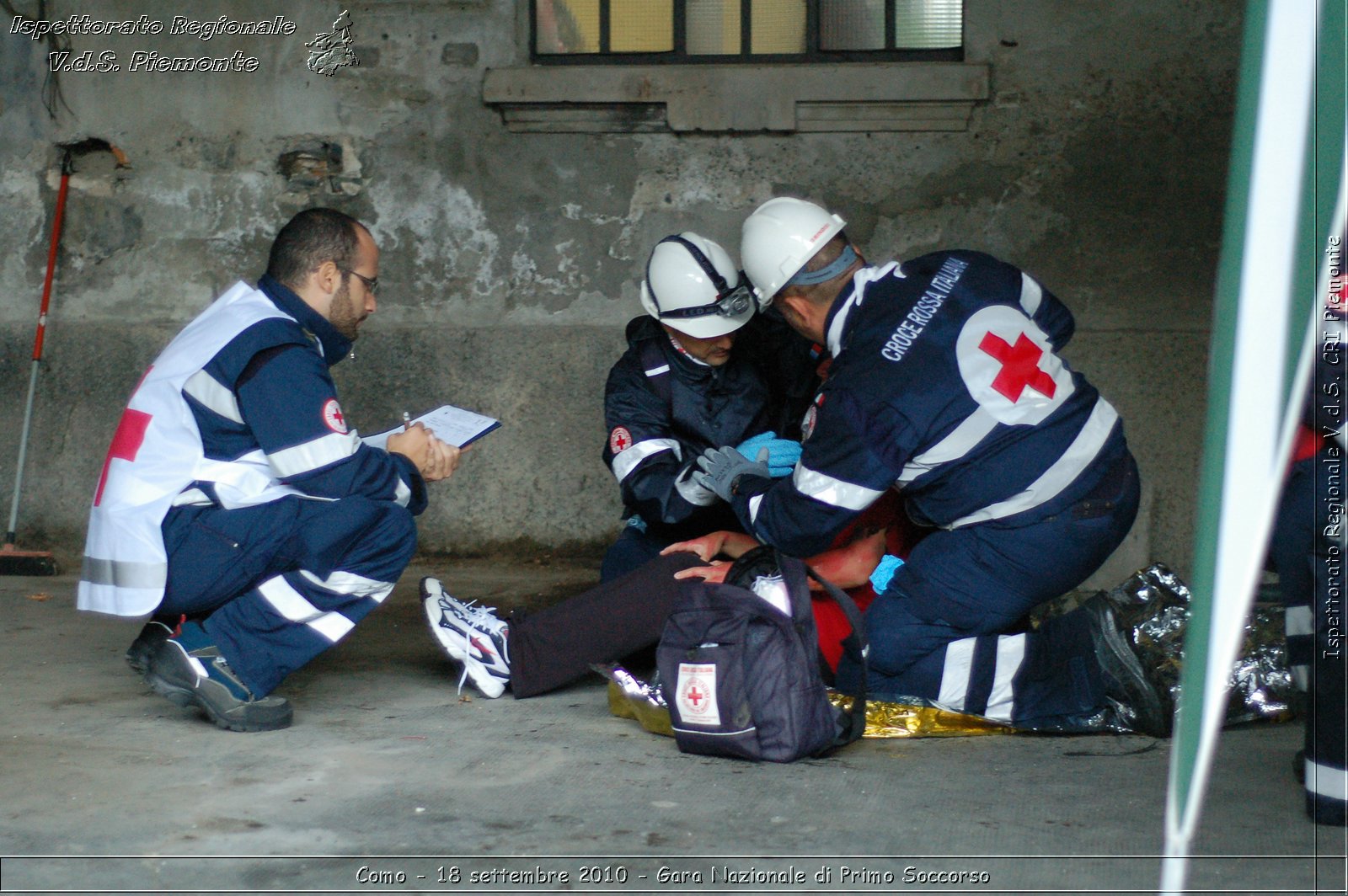 Como - 18 settembre 2010 - Gara Nazionale di Primo Soccorso -  Croce Rossa Italiana - Ispettorato Regionale Volontari del Soccorso Piemonte