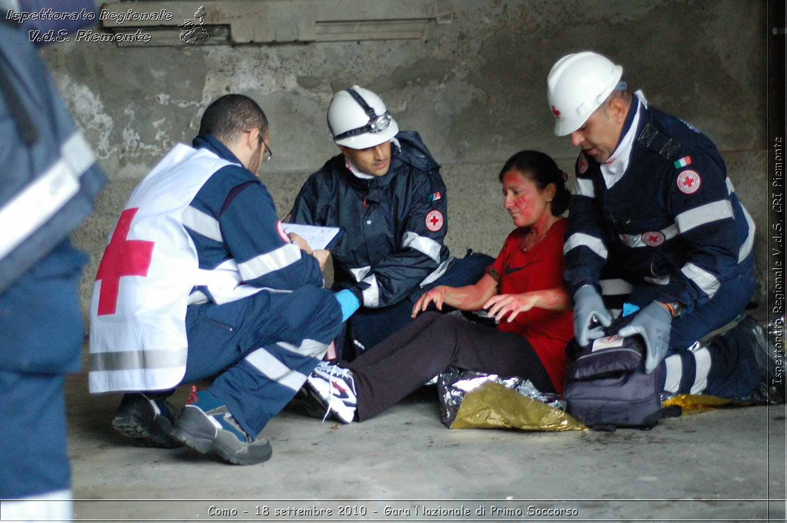 Como - 18 settembre 2010 - Gara Nazionale di Primo Soccorso -  Croce Rossa Italiana - Ispettorato Regionale Volontari del Soccorso Piemonte