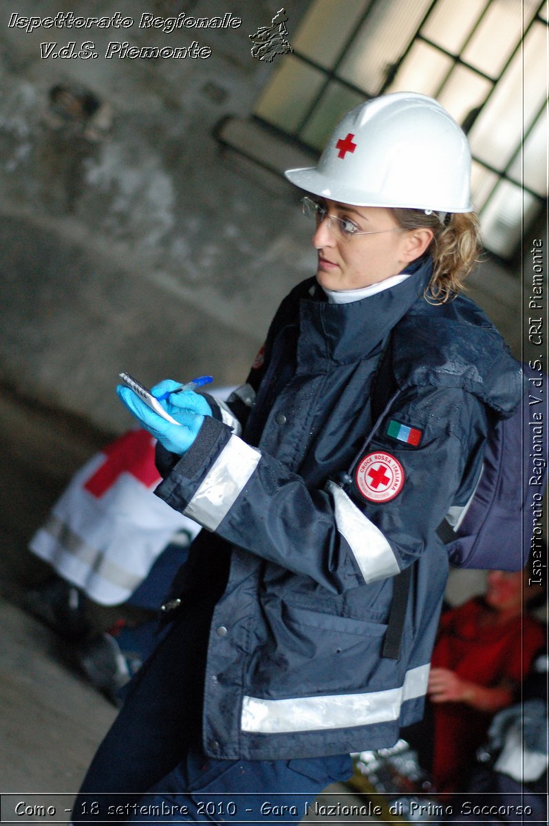 Como - 18 settembre 2010 - Gara Nazionale di Primo Soccorso -  Croce Rossa Italiana - Ispettorato Regionale Volontari del Soccorso Piemonte