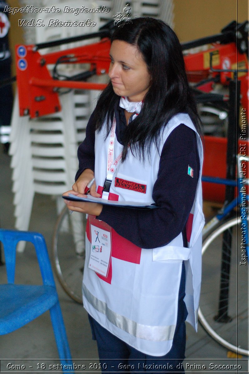 Como - 18 settembre 2010 - Gara Nazionale di Primo Soccorso -  Croce Rossa Italiana - Ispettorato Regionale Volontari del Soccorso Piemonte