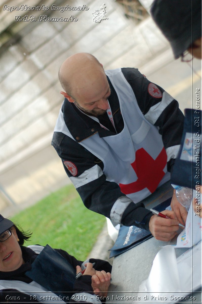 Como - 18 settembre 2010 - Gara Nazionale di Primo Soccorso -  Croce Rossa Italiana - Ispettorato Regionale Volontari del Soccorso Piemonte