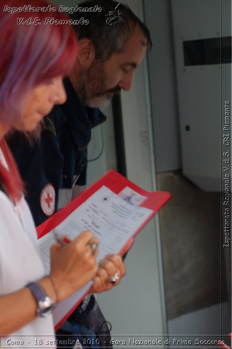 Como - 18 settembre 2010 - Gara Nazionale di Primo Soccorso -  Croce Rossa Italiana - Ispettorato Regionale Volontari del Soccorso Piemonte