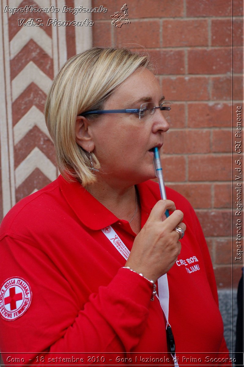 Como - 18 settembre 2010 - Gara Nazionale di Primo Soccorso -  Croce Rossa Italiana - Ispettorato Regionale Volontari del Soccorso Piemonte