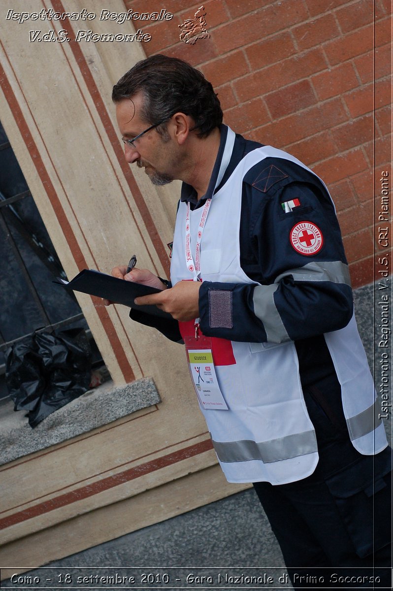 Como - 18 settembre 2010 - Gara Nazionale di Primo Soccorso -  Croce Rossa Italiana - Ispettorato Regionale Volontari del Soccorso Piemonte