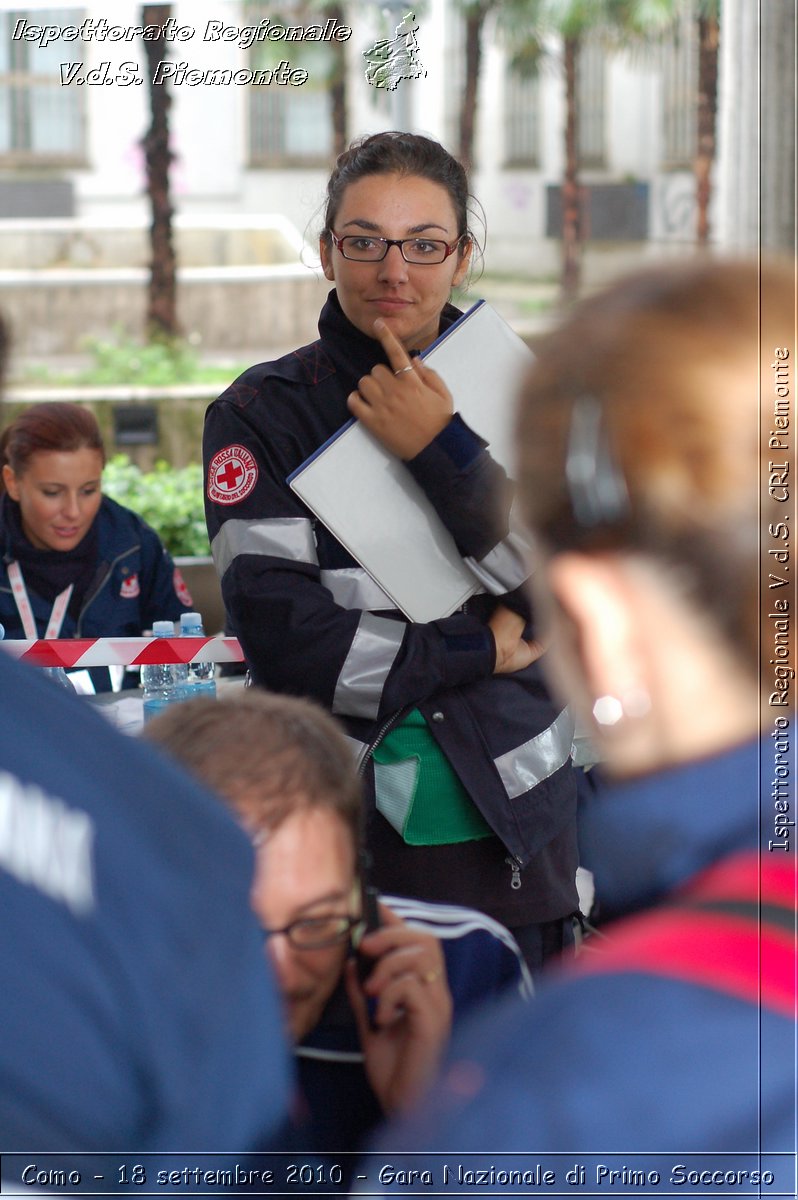 Como - 18 settembre 2010 - Gara Nazionale di Primo Soccorso -  Croce Rossa Italiana - Ispettorato Regionale Volontari del Soccorso Piemonte