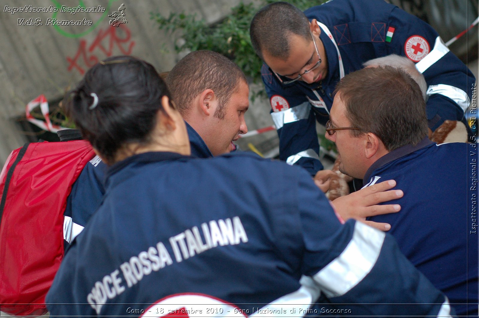 Como - 18 settembre 2010 - Gara Nazionale di Primo Soccorso -  Croce Rossa Italiana - Ispettorato Regionale Volontari del Soccorso Piemonte