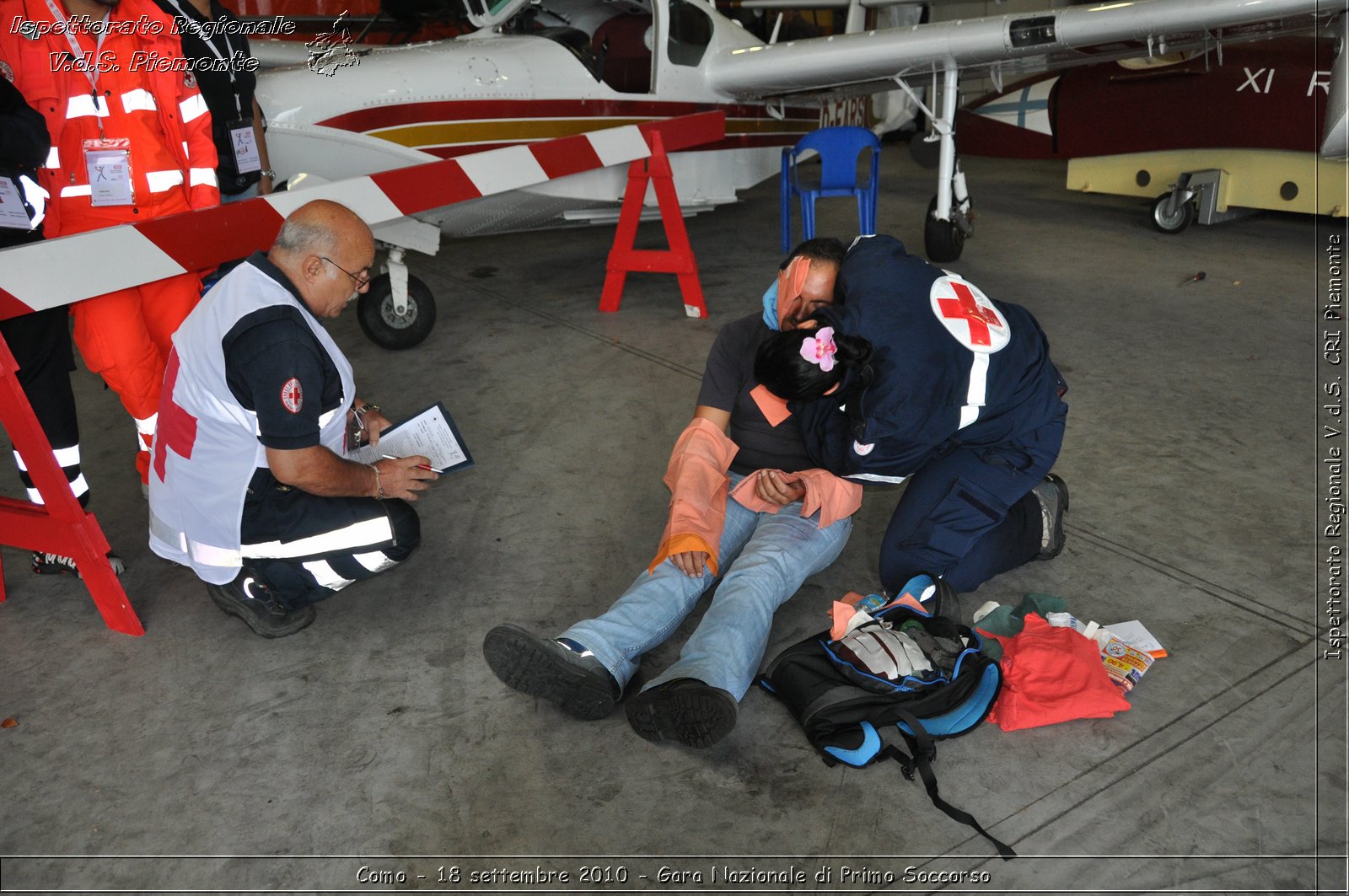 Como - 18 settembre 2010 - Gara Nazionale di Primo Soccorso -  Croce Rossa Italiana - Ispettorato Regionale Volontari del Soccorso Piemonte