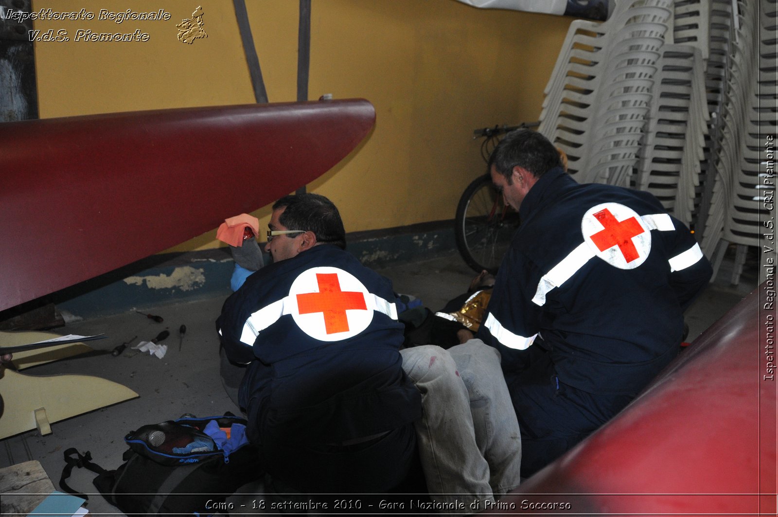 Como - 18 settembre 2010 - Gara Nazionale di Primo Soccorso -  Croce Rossa Italiana - Ispettorato Regionale Volontari del Soccorso Piemonte