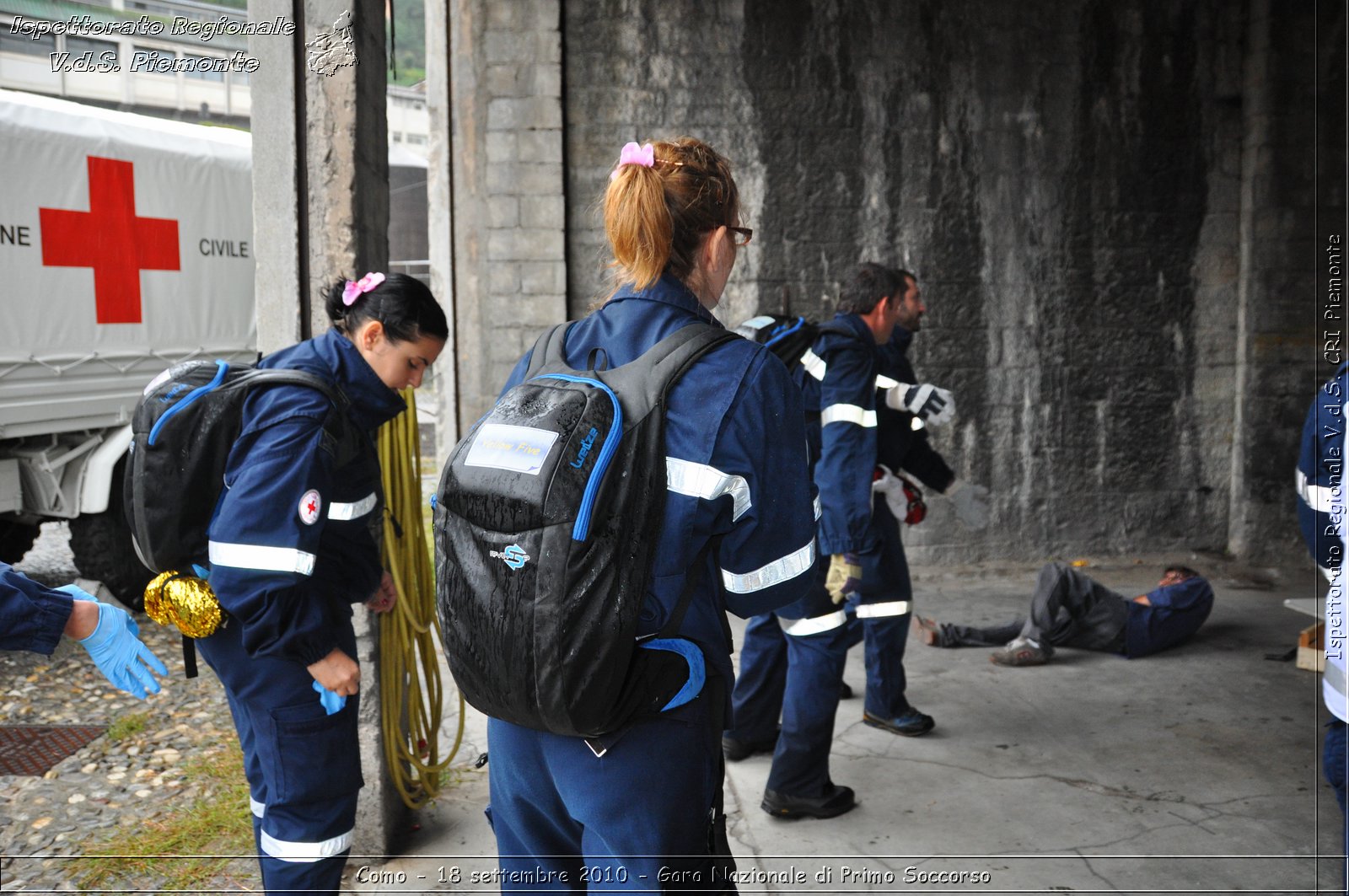 Como - 18 settembre 2010 - Gara Nazionale di Primo Soccorso -  Croce Rossa Italiana - Ispettorato Regionale Volontari del Soccorso Piemonte