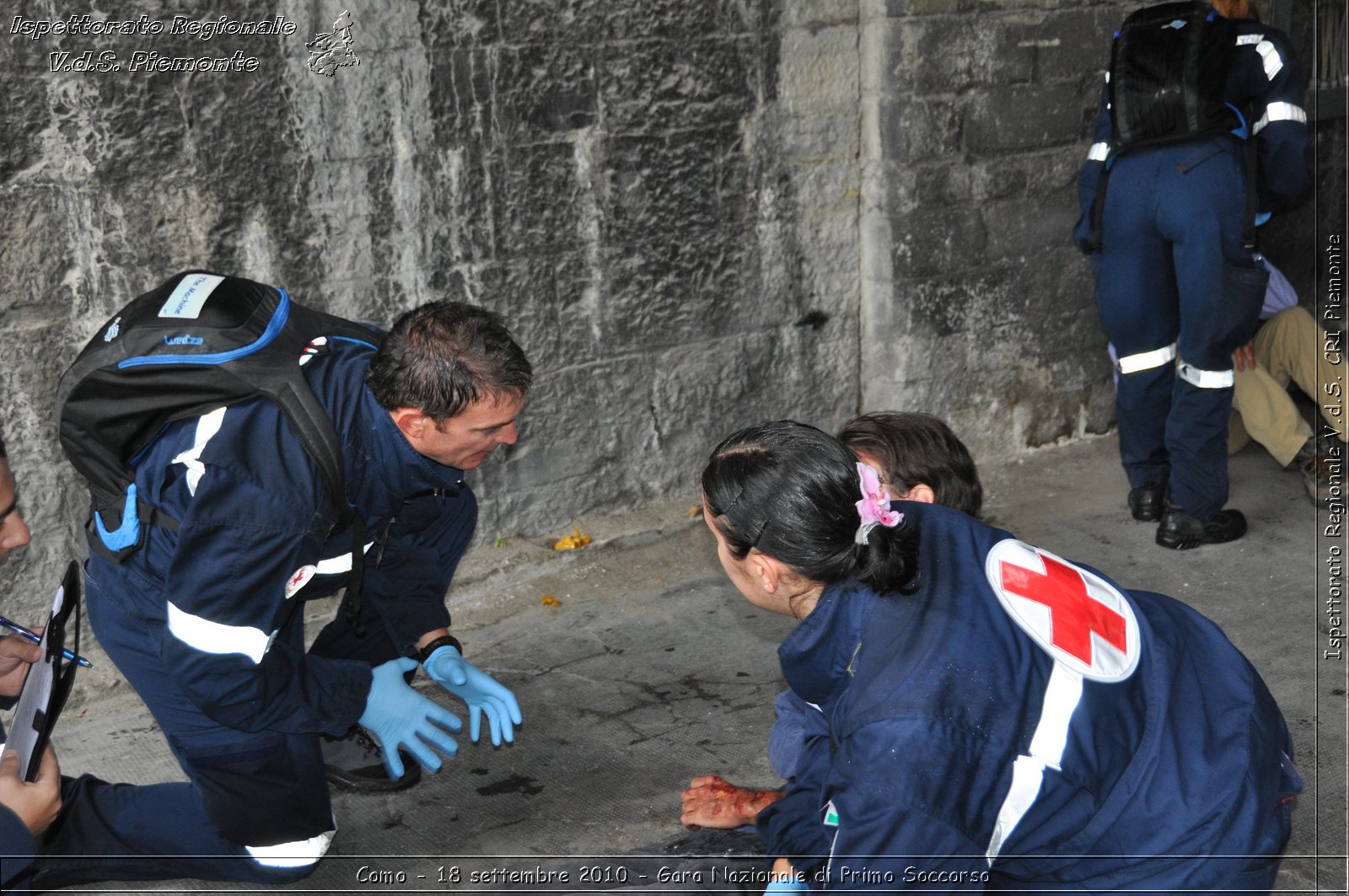 Como - 18 settembre 2010 - Gara Nazionale di Primo Soccorso -  Croce Rossa Italiana - Ispettorato Regionale Volontari del Soccorso Piemonte