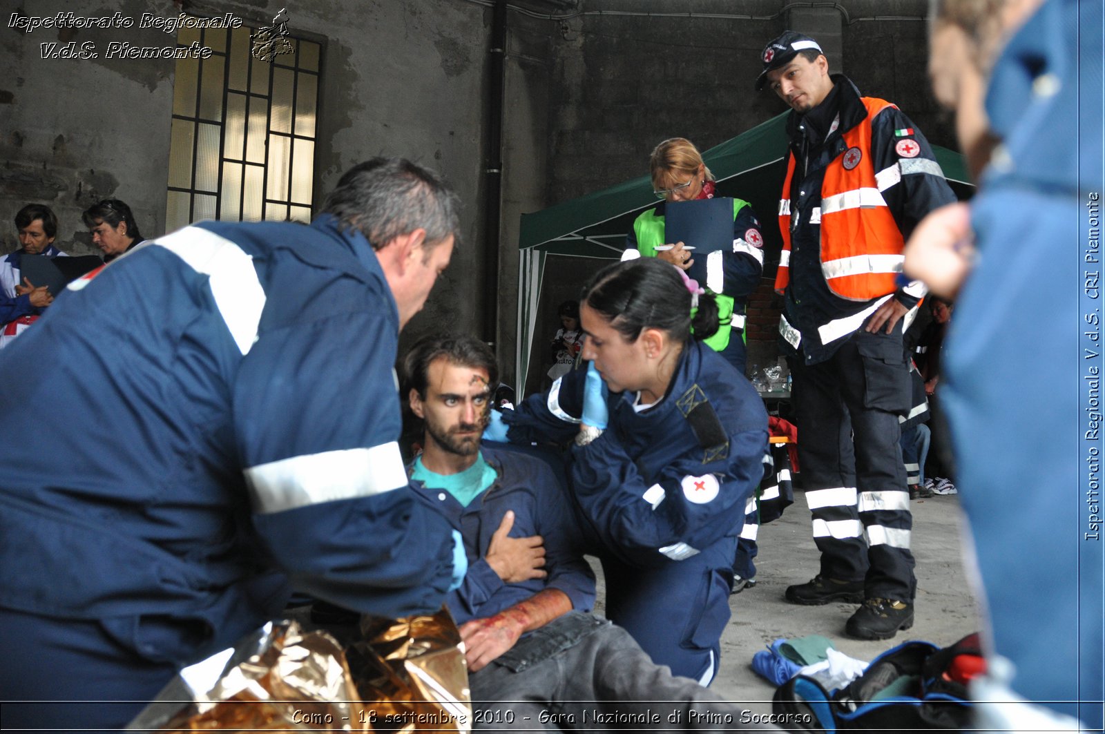 Como - 18 settembre 2010 - Gara Nazionale di Primo Soccorso -  Croce Rossa Italiana - Ispettorato Regionale Volontari del Soccorso Piemonte