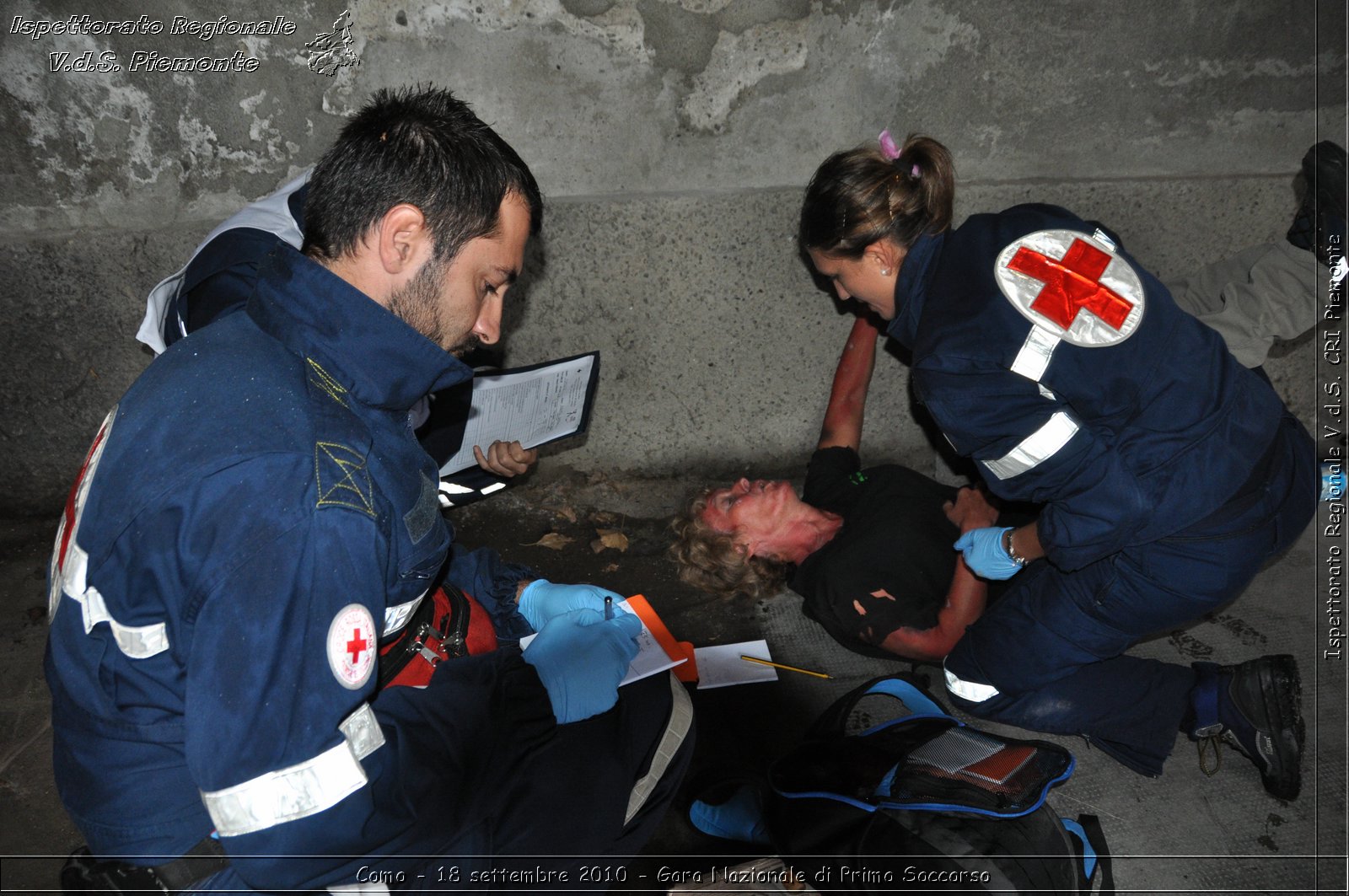 Como - 18 settembre 2010 - Gara Nazionale di Primo Soccorso -  Croce Rossa Italiana - Ispettorato Regionale Volontari del Soccorso Piemonte