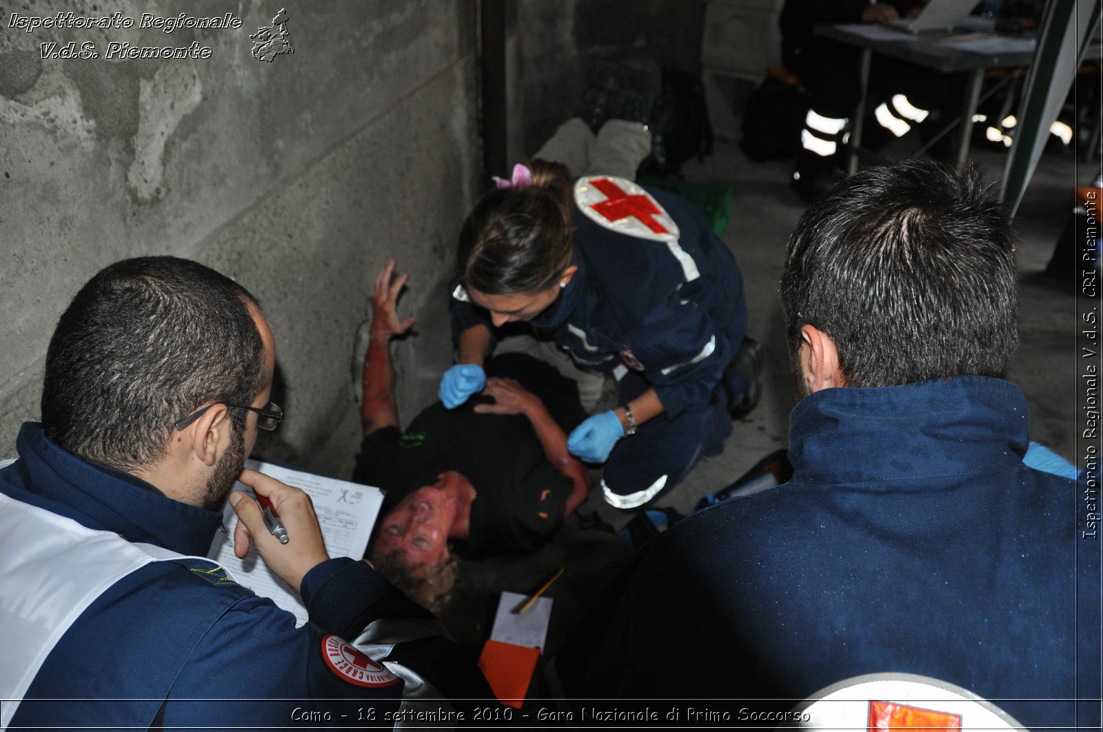 Como - 18 settembre 2010 - Gara Nazionale di Primo Soccorso -  Croce Rossa Italiana - Ispettorato Regionale Volontari del Soccorso Piemonte